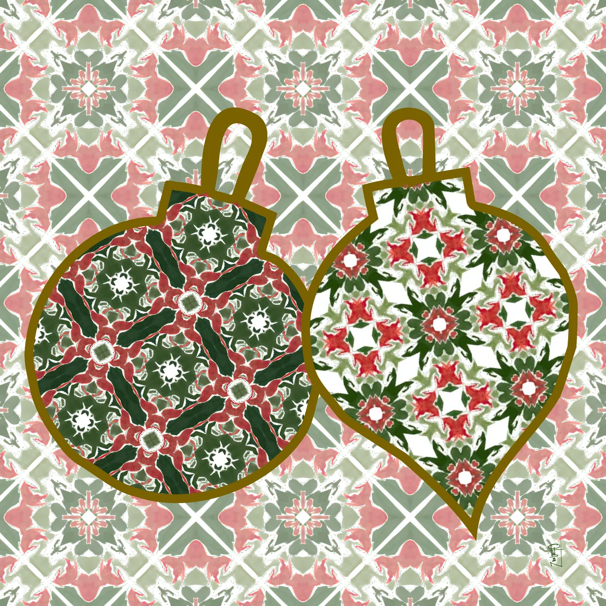 Ornamental Charm Artist Collab Neoprene Mahjong Mat