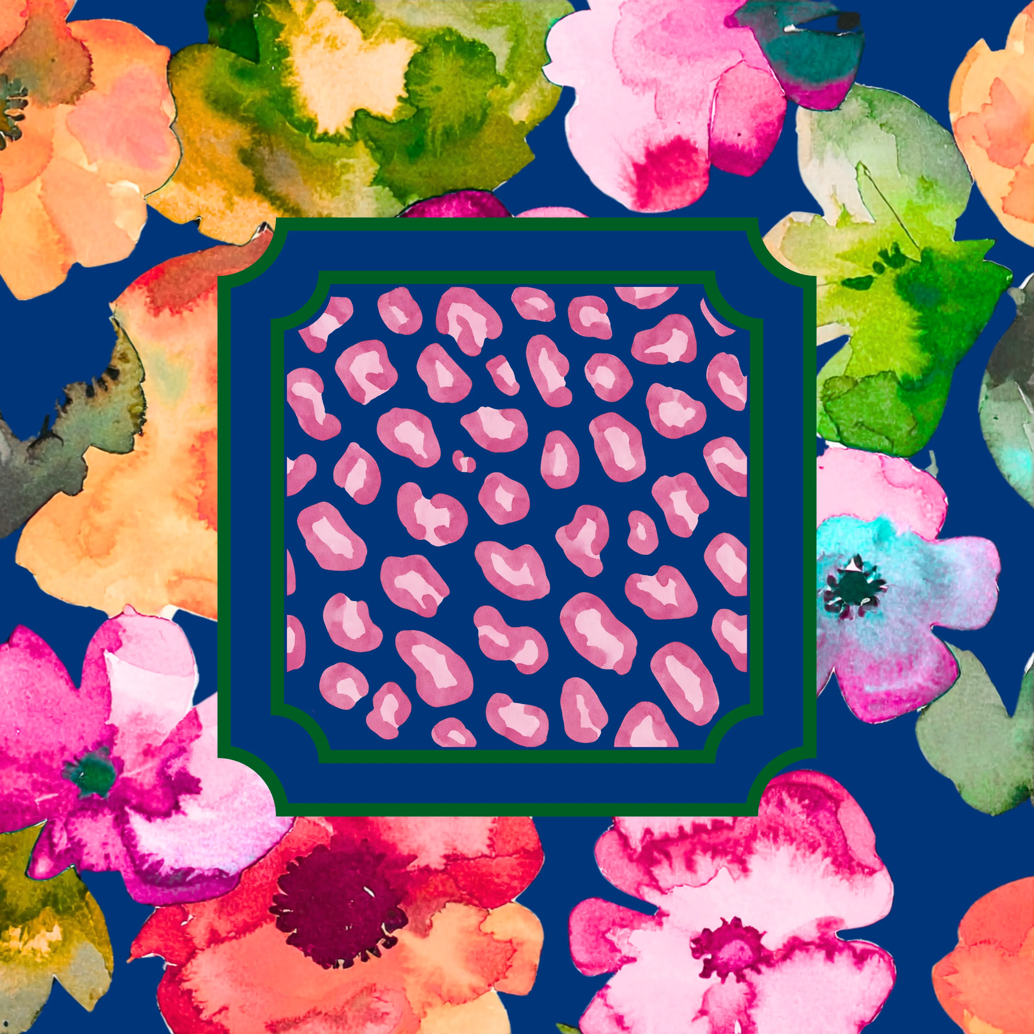 Floral Instincts Mahjong Mat