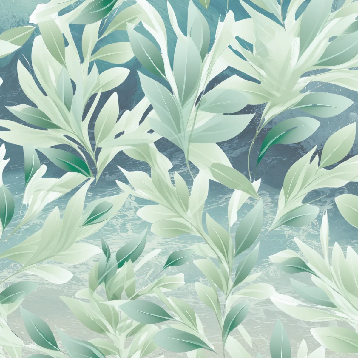 Ocean Palms Leatherette Mahjong Mat