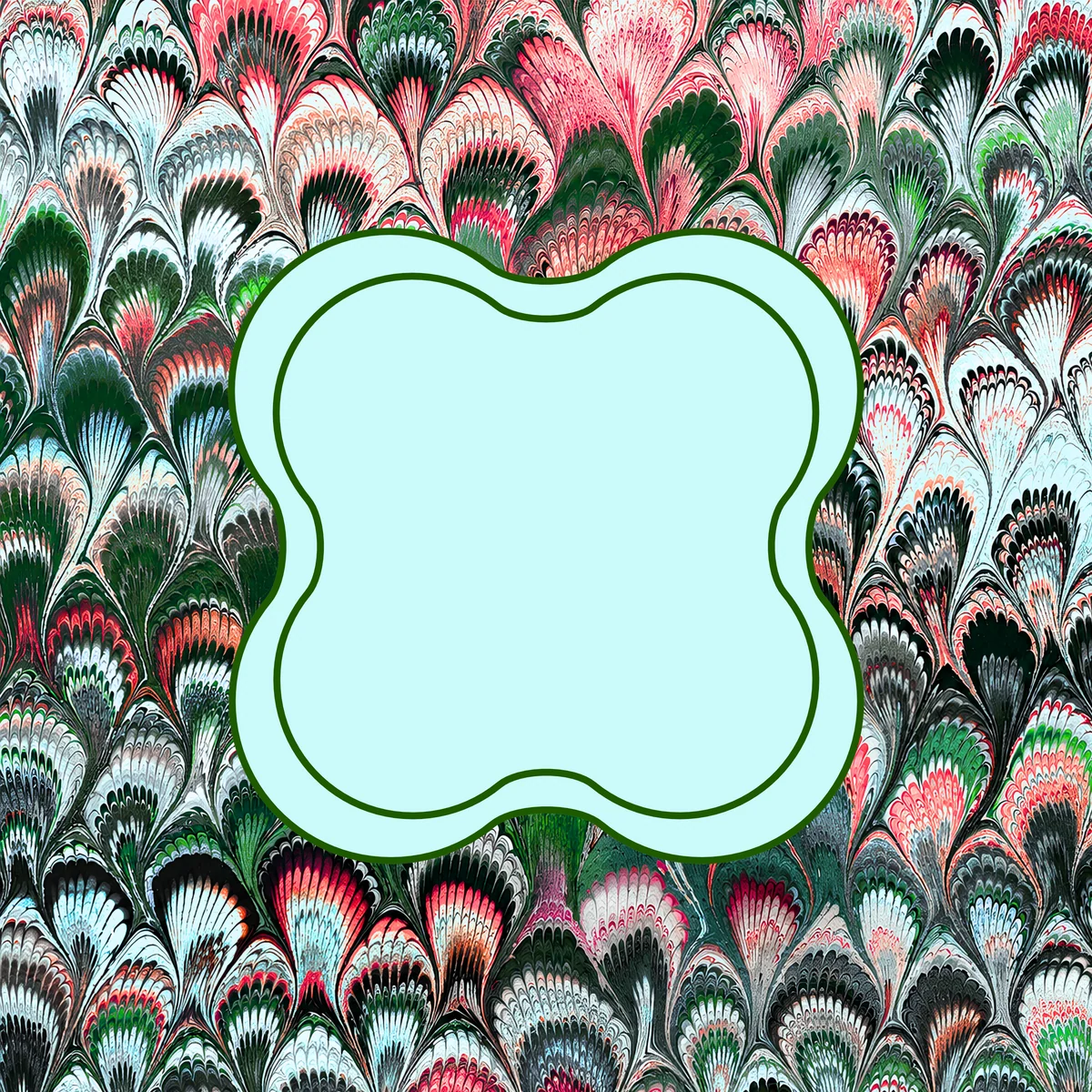 Paint Feathers Simple Middle Mahjong Mat