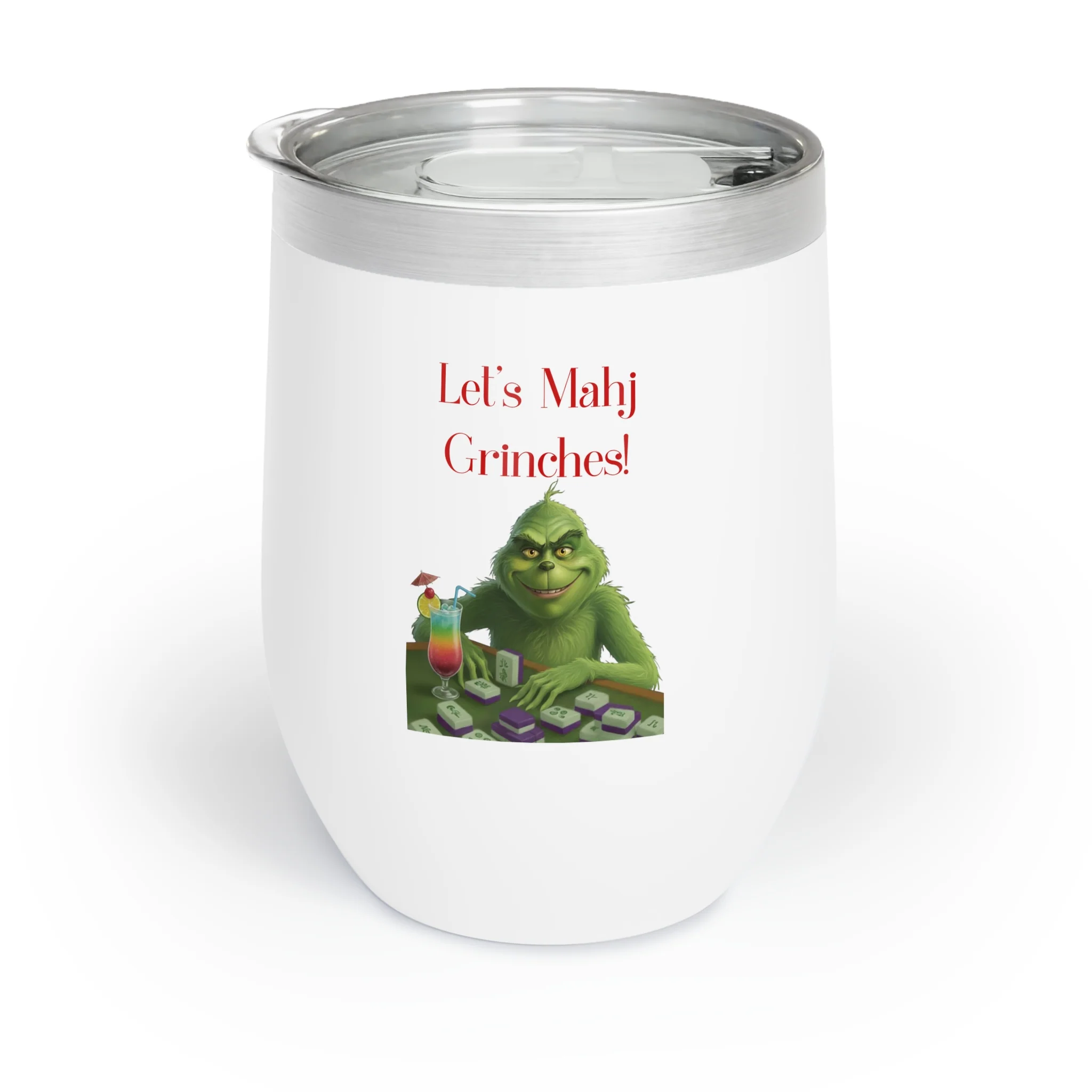 Let's Mahj Grinches - Chilly Wine Tumbler