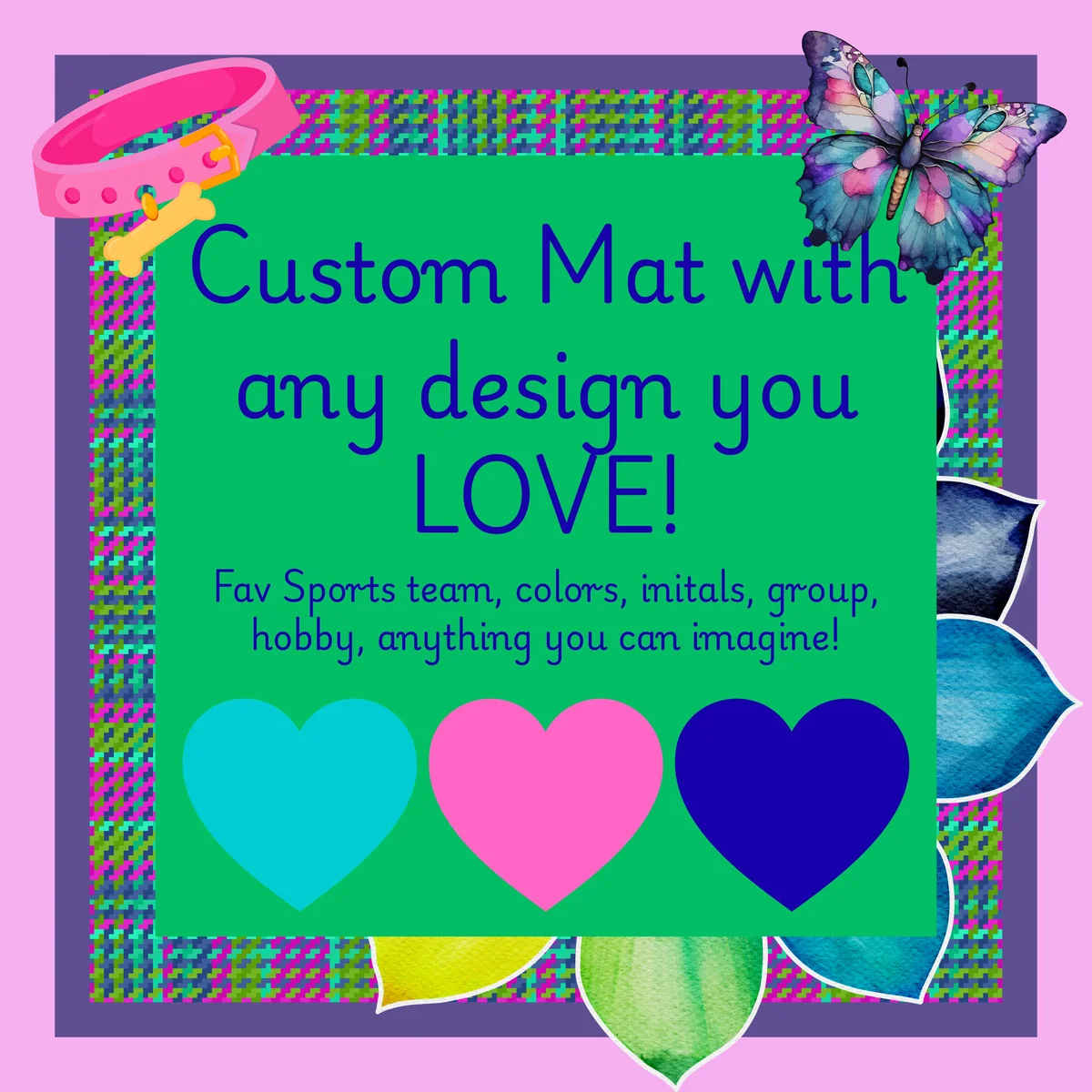 Leatherette Custom Mahjong Mat