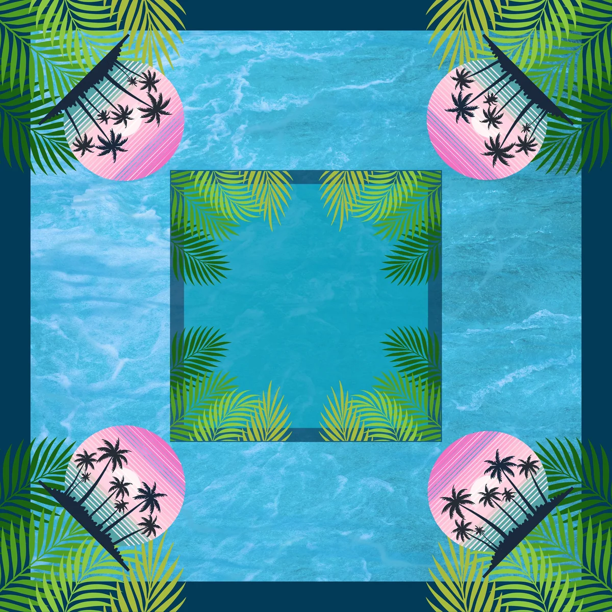 Surfs Up Mahjong Mat