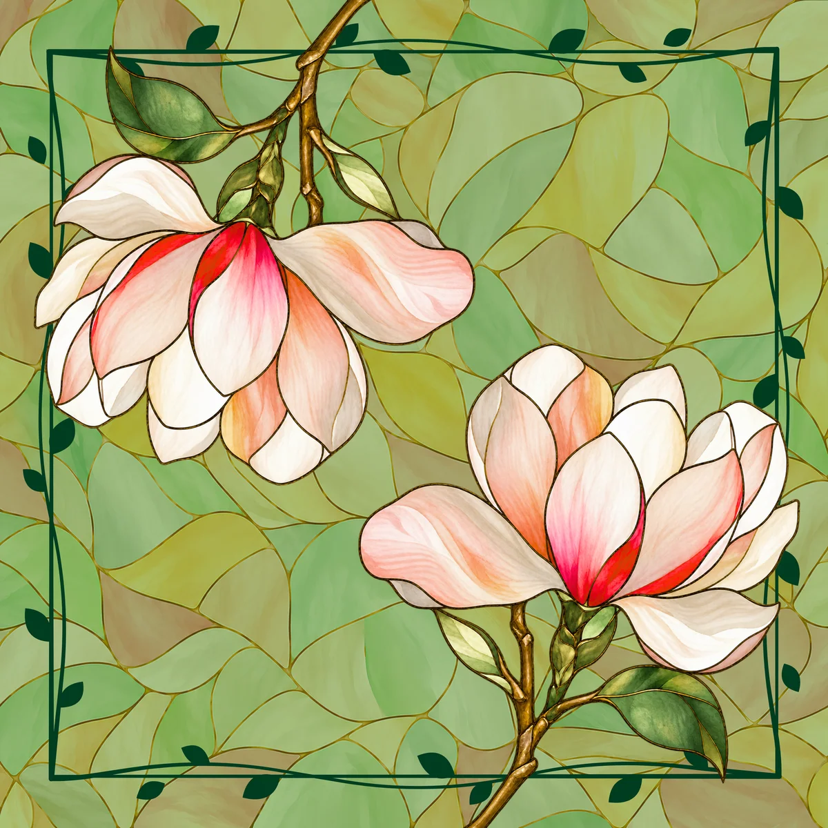 Southern Stained Glass Mahjong Mat
