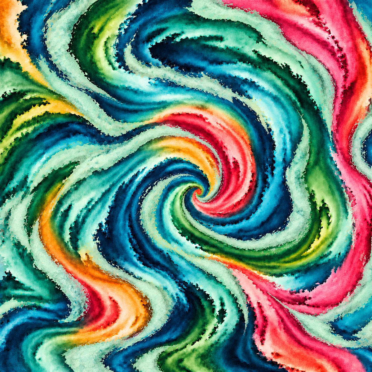 Vibrant Vortex Neoprene Mahjong Mat