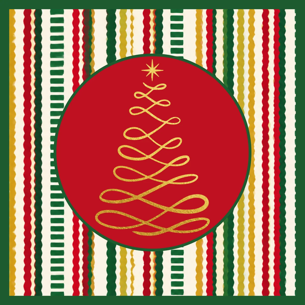 Christmas Ribbon Rhapsody Mahjong Mat
