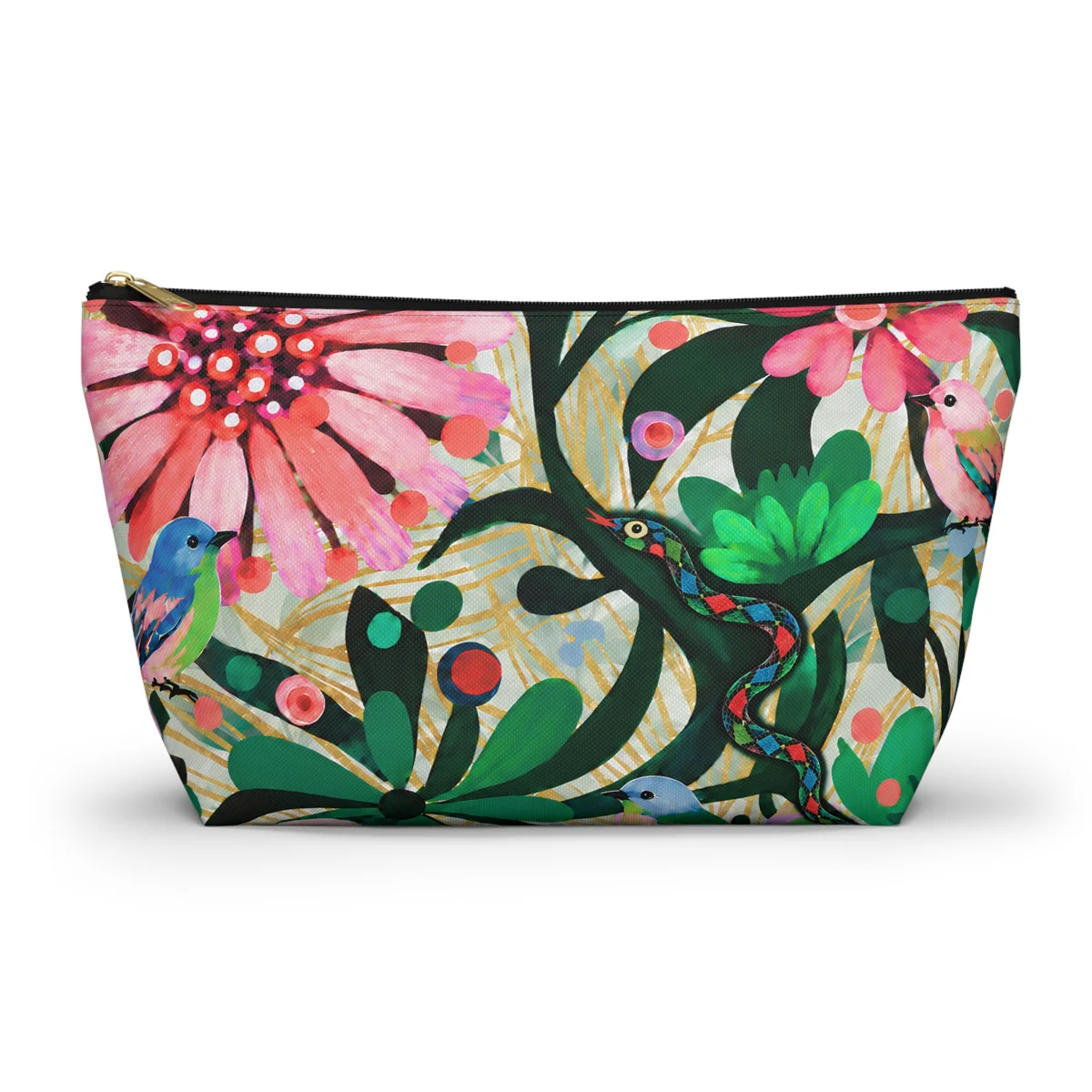 Color Me Birdie Mahjong Tile Pouch