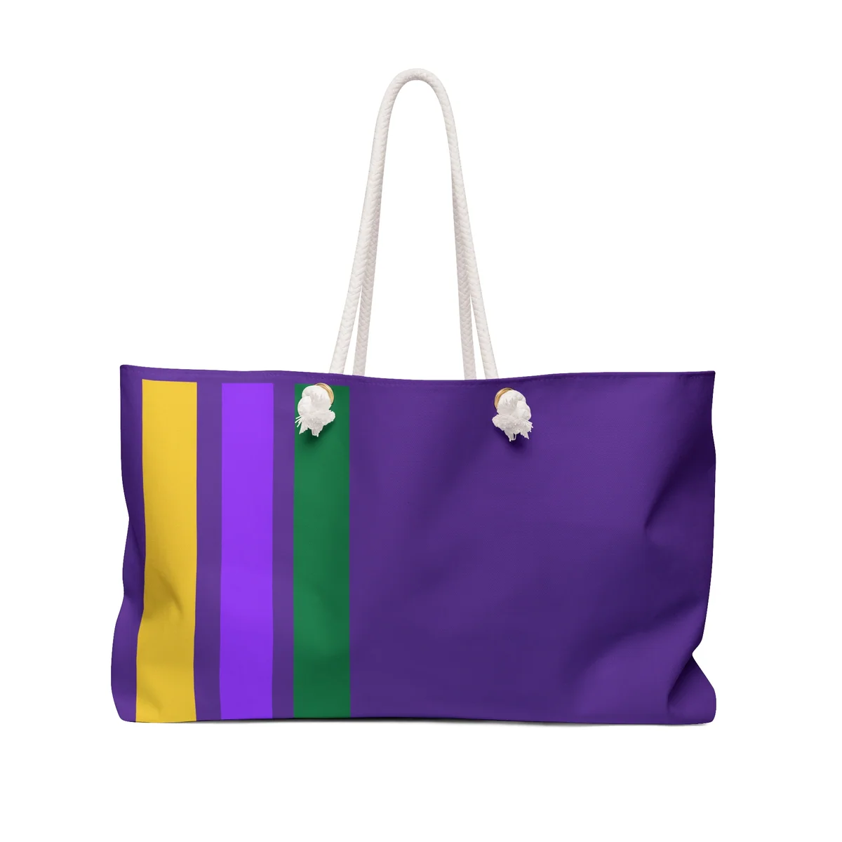 Mardi Gras Inspired Weekender Bag for Travel, Mahjong or Pickleball Gifts, Tote, Gym Bag, Beach Bag,