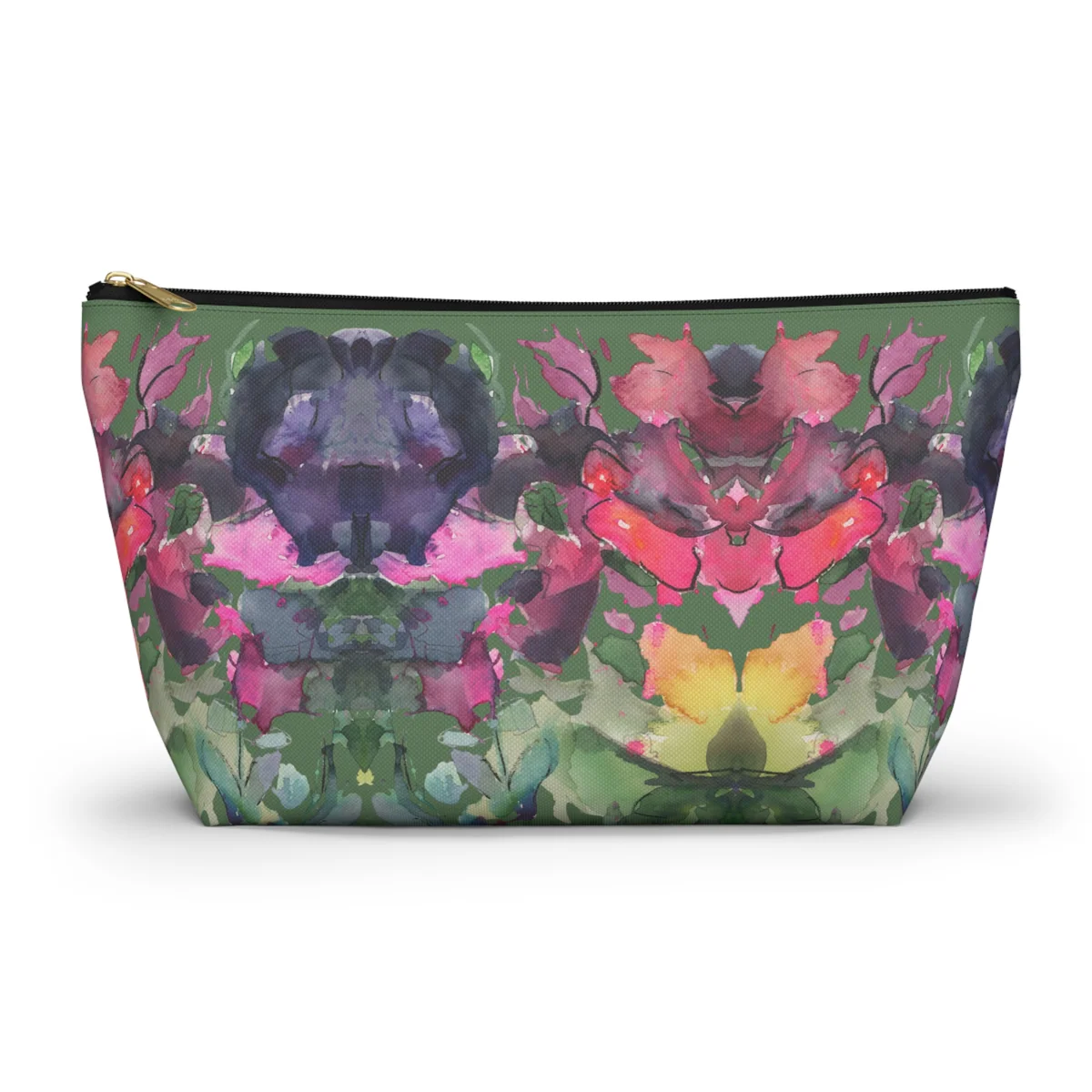 Garden Rorschach Mahjong Tile Pouch