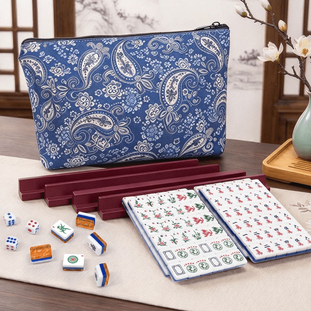 Orange Sherbet 3Layer Mini American Mahjong Set