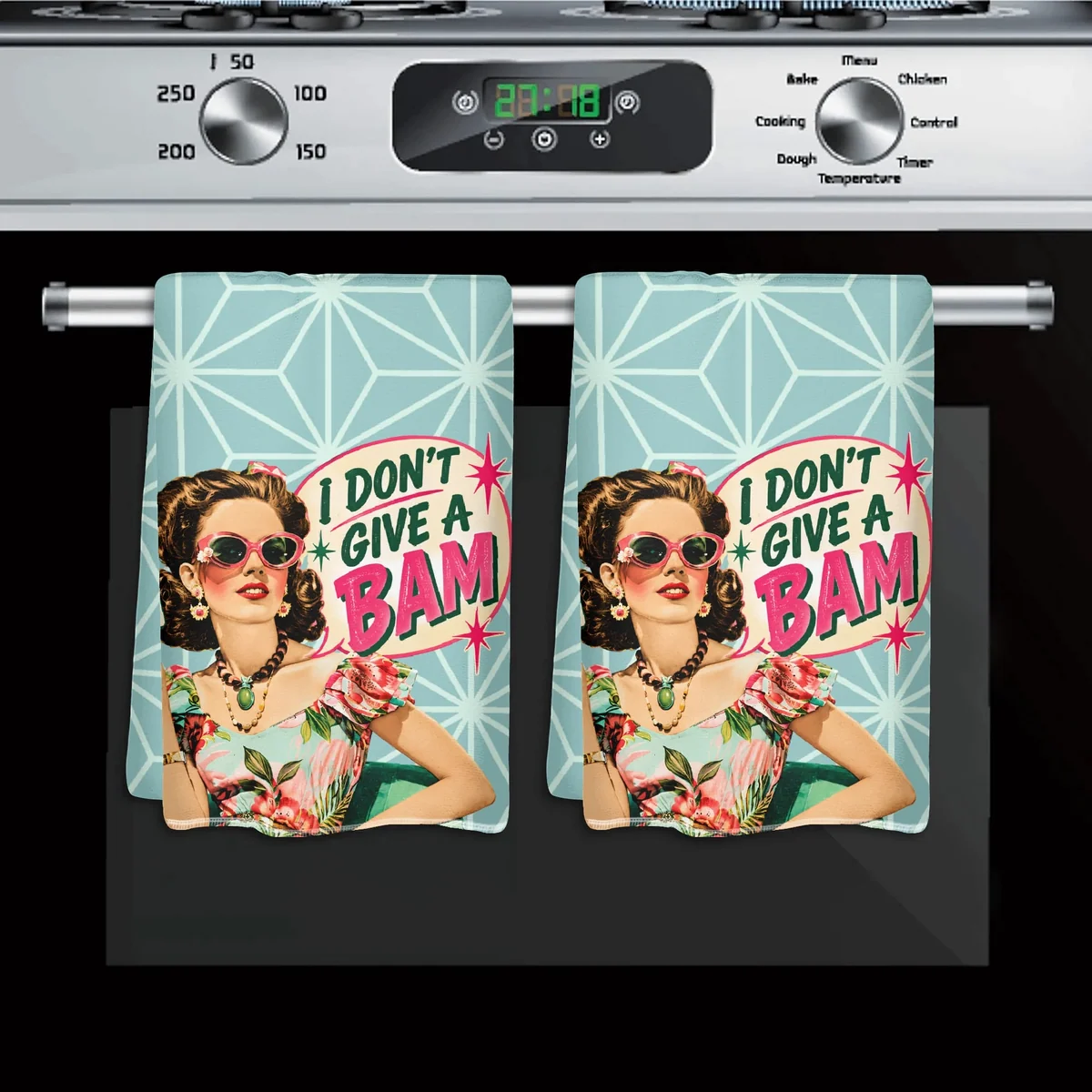 Funny Mahjong I Don't Give A Bam Kitchen Towels