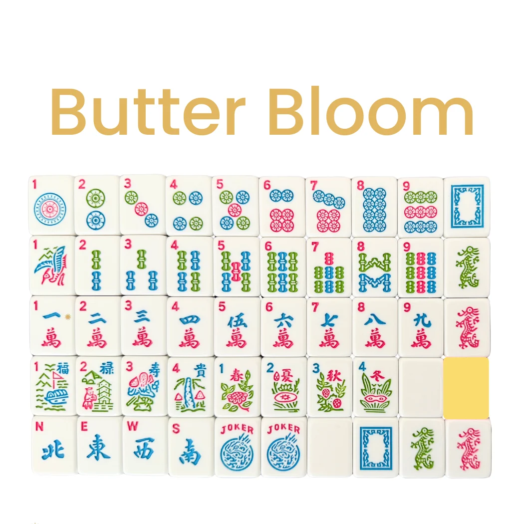 Mahjong Studios – American Mahjong Tile Set Butter Bloom PREORDER