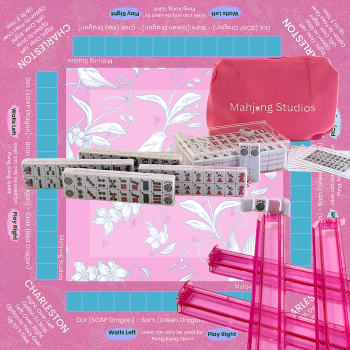 Mahjong Studios β Blush & Bamboo American Mahjong Bundle (166 Tiles)