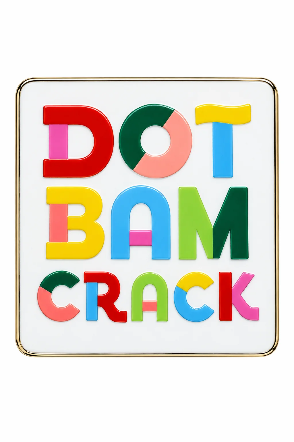 Dot Bam Crack Porcelain Mahjong Dice Dish