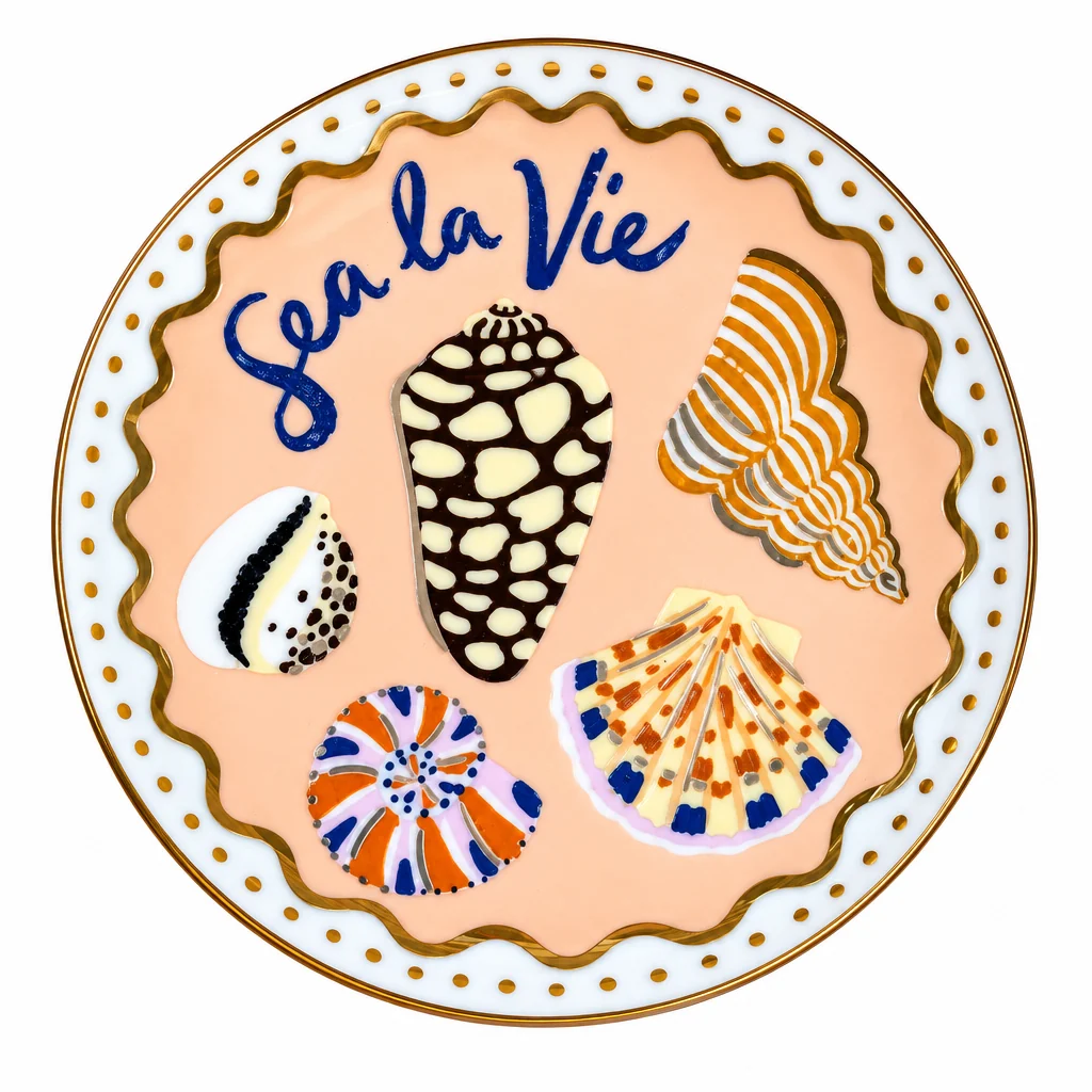 Sea La Vie Porcelain Mahjong Dice Dish
