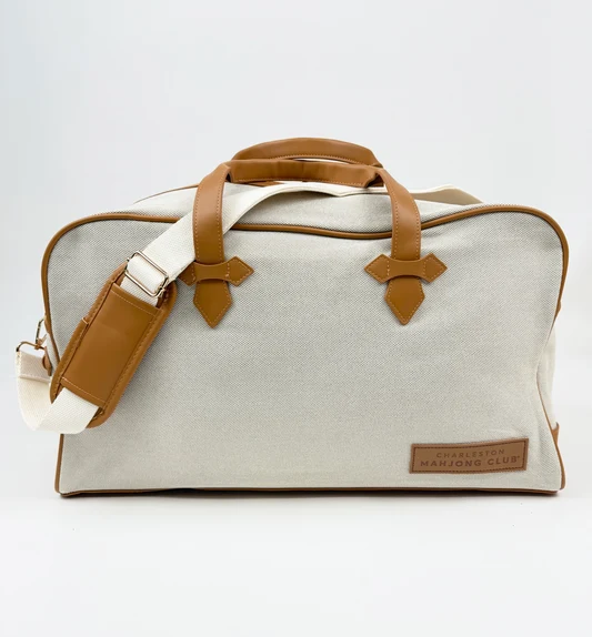 NEW! Canvas & Leather Tote Bag