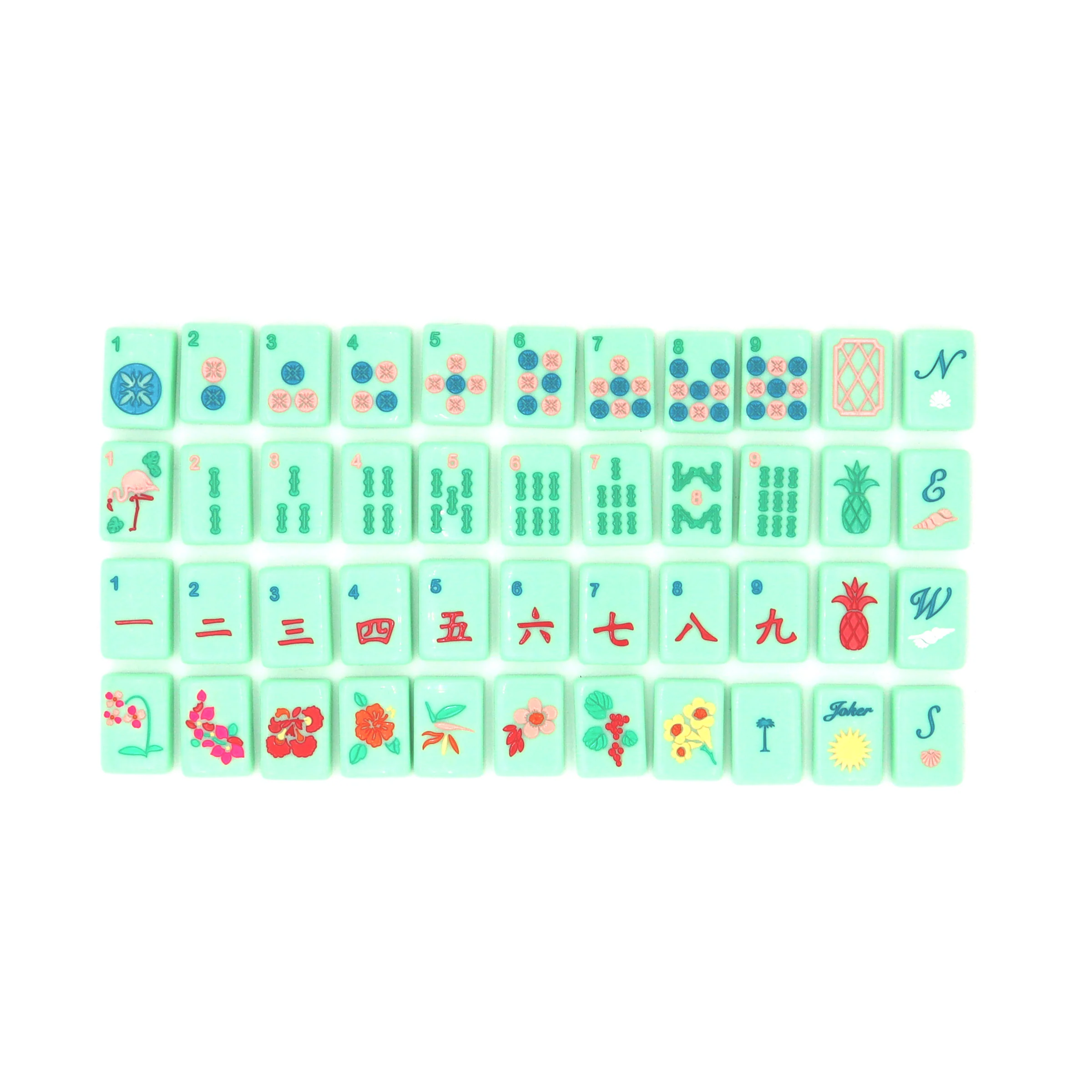 Green Island Mahjong Tiles (40% off in cart, final sale)