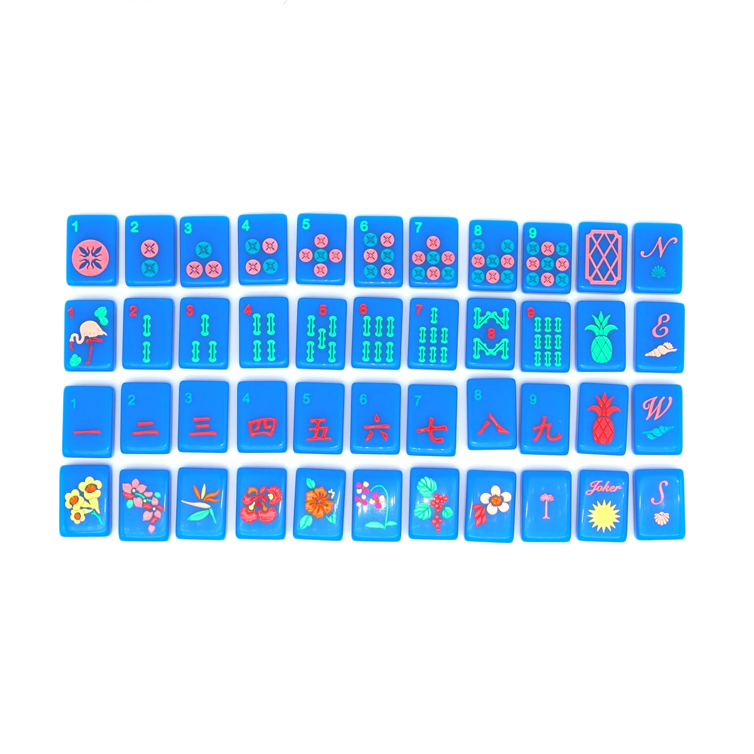 Royal Blue Island Mahjong Tiles (40% off in cart, final sale)