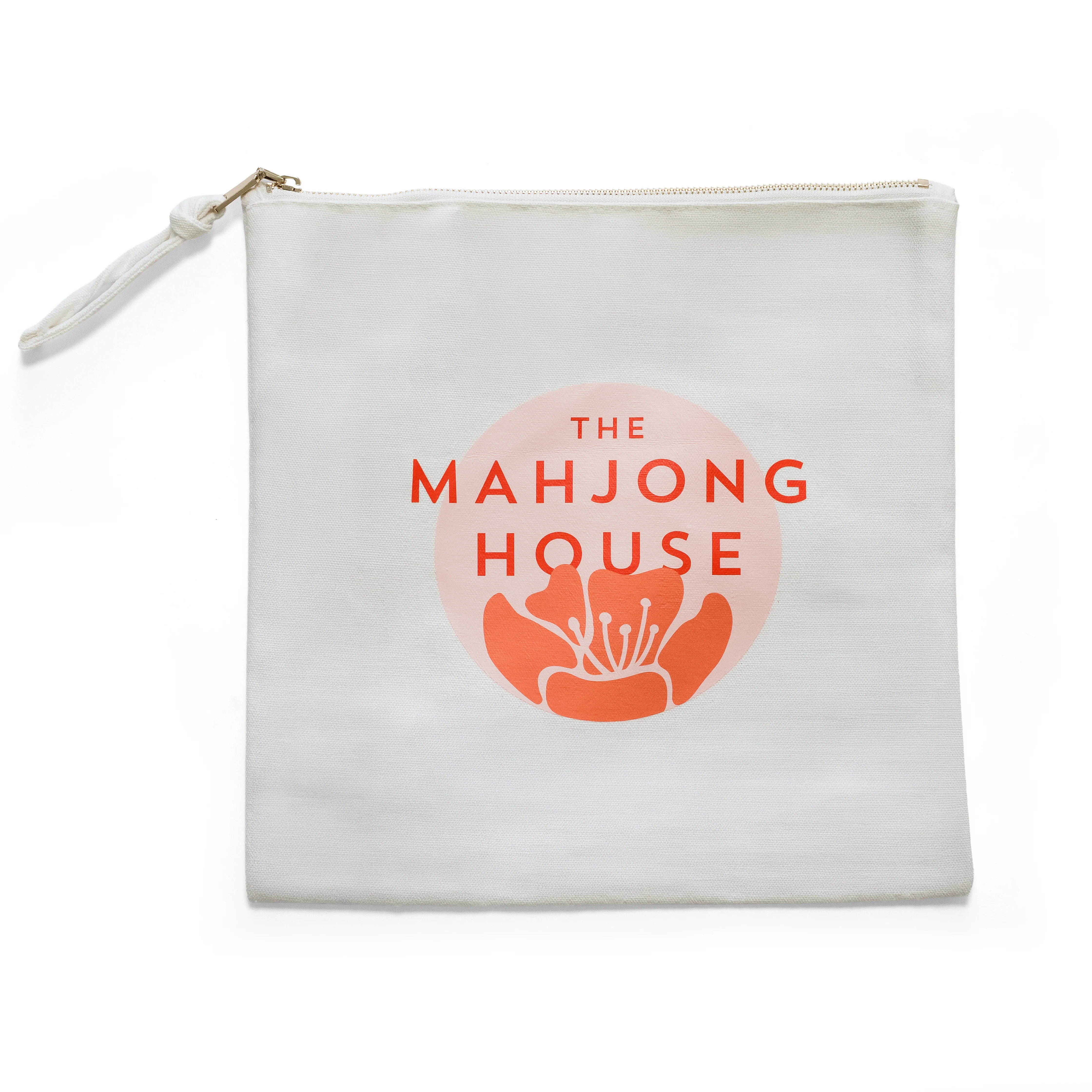 Canvas Zipper Square Tile Bag