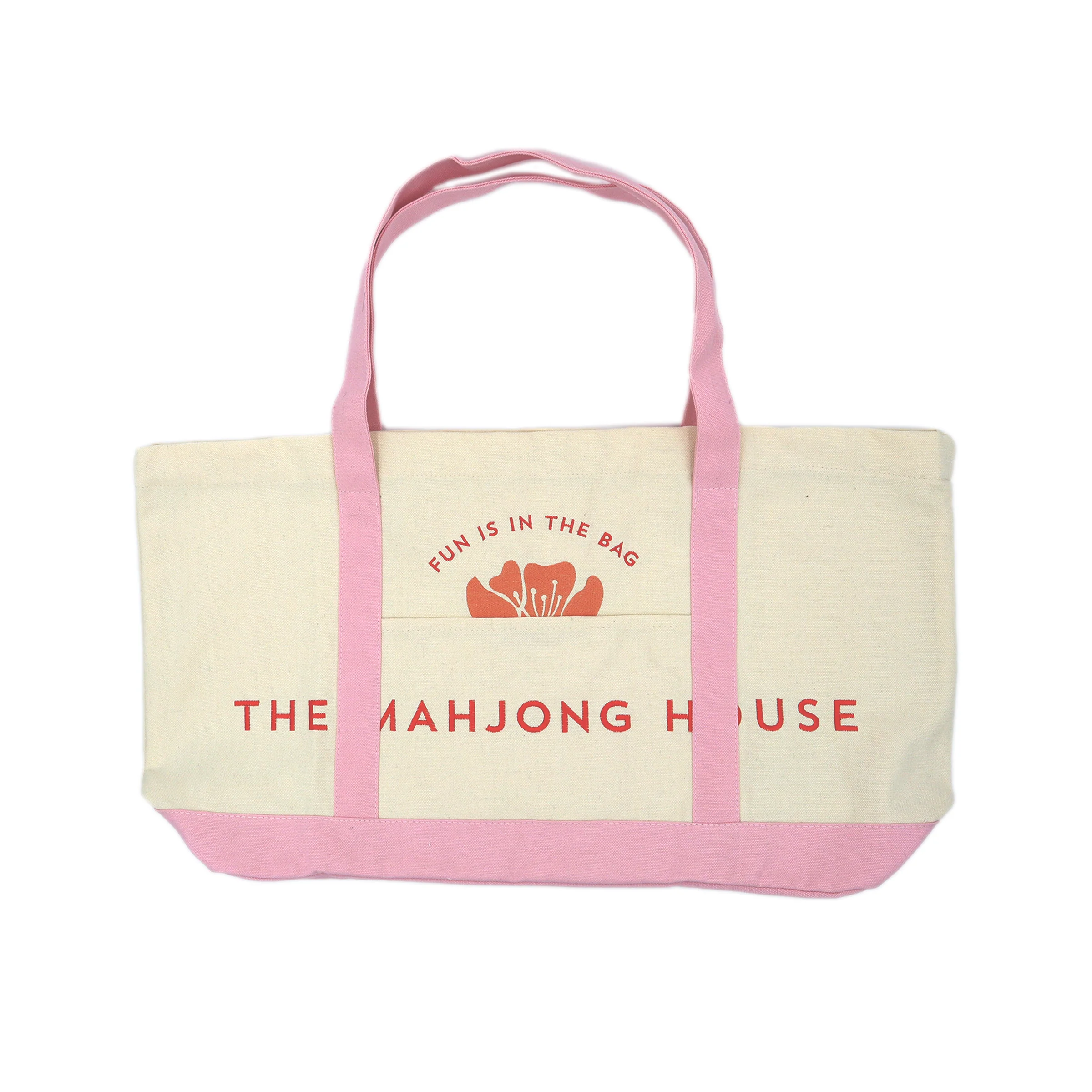 Canvas Carry-All Tote, Pink