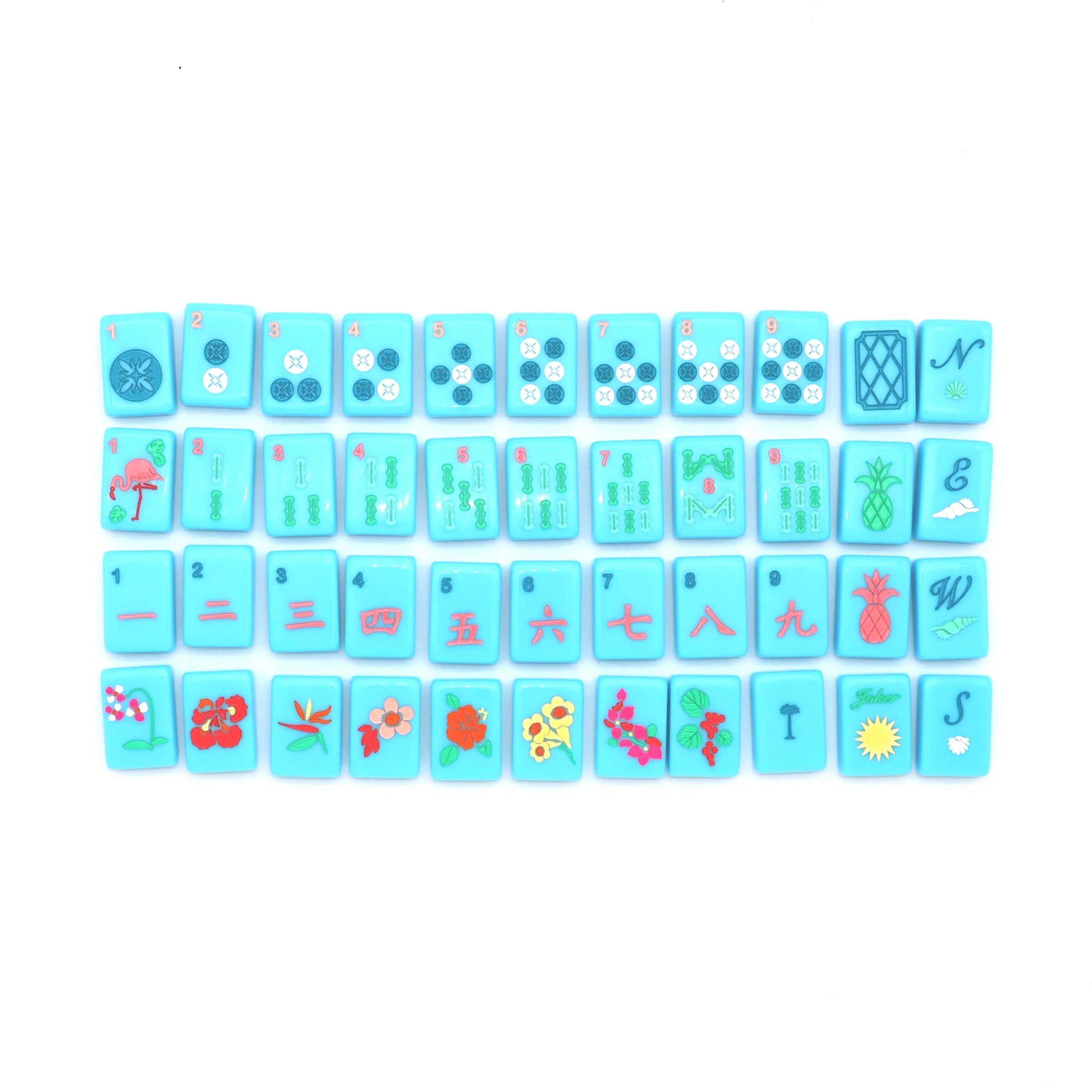 Blue Island Mahjong Tiles (40% off in cart, final sale)