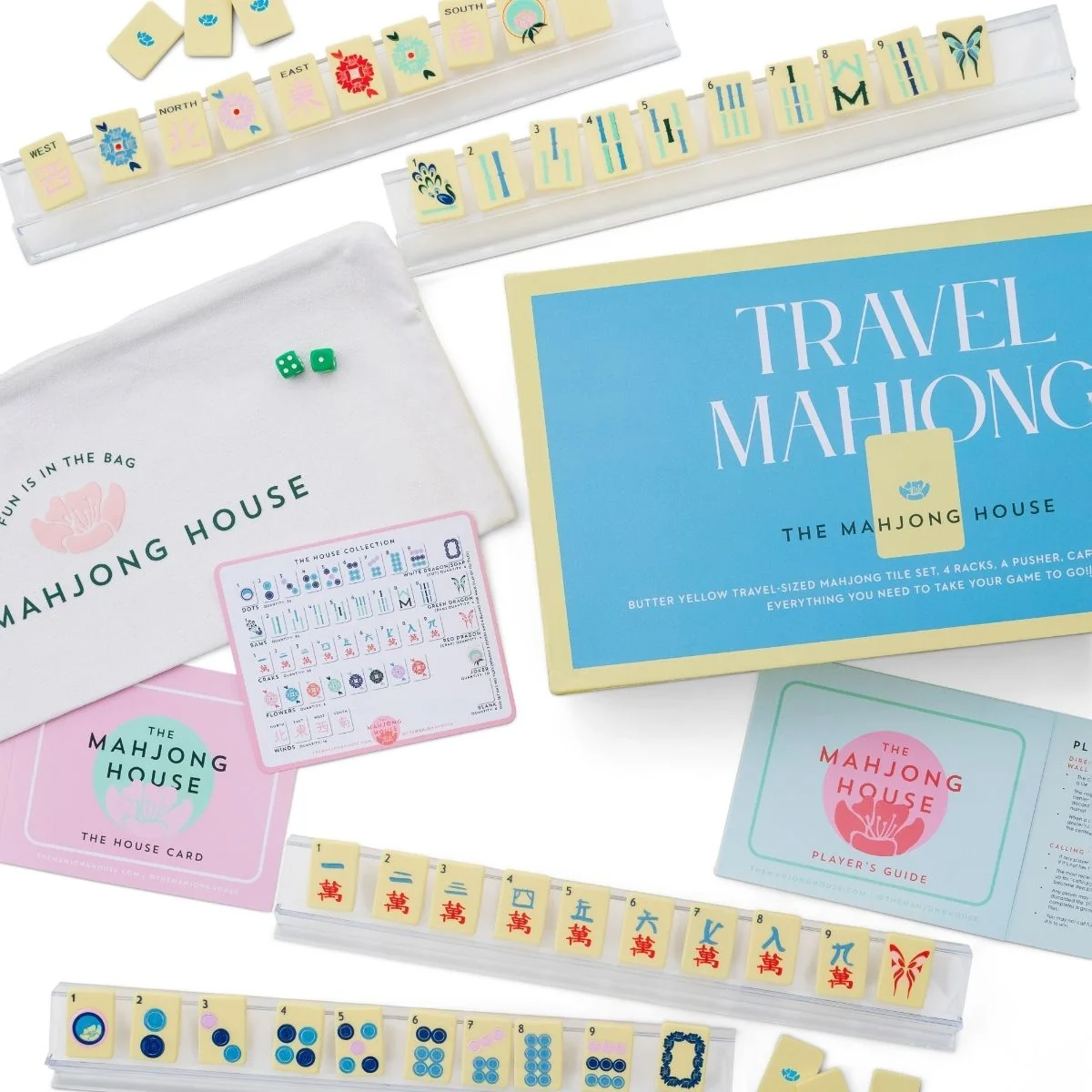 Butter Yellow Travel Mahjong Set