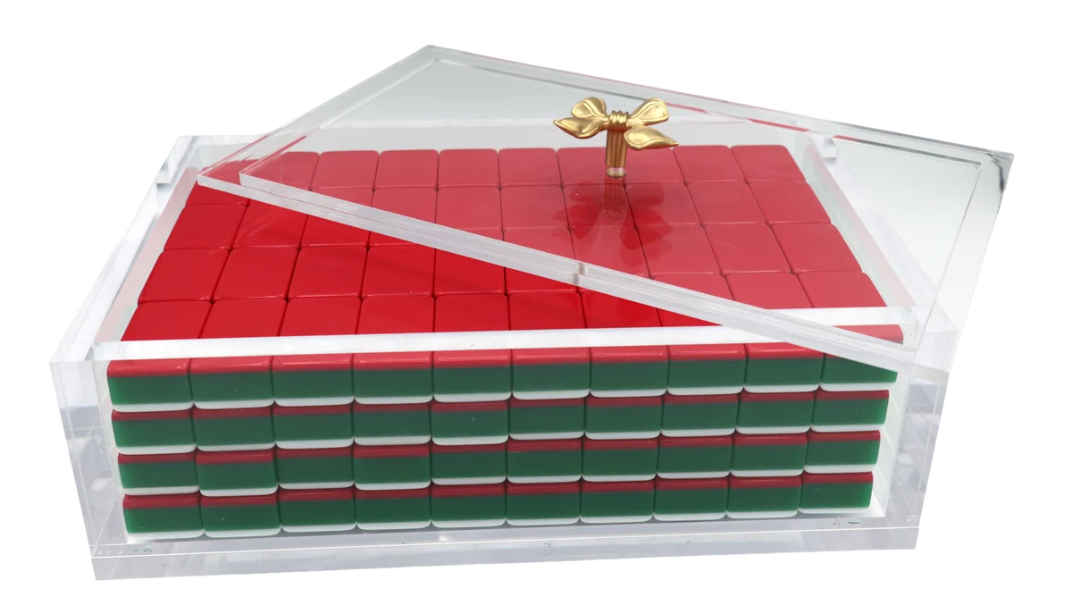 Lucite Mahjong Tile Box