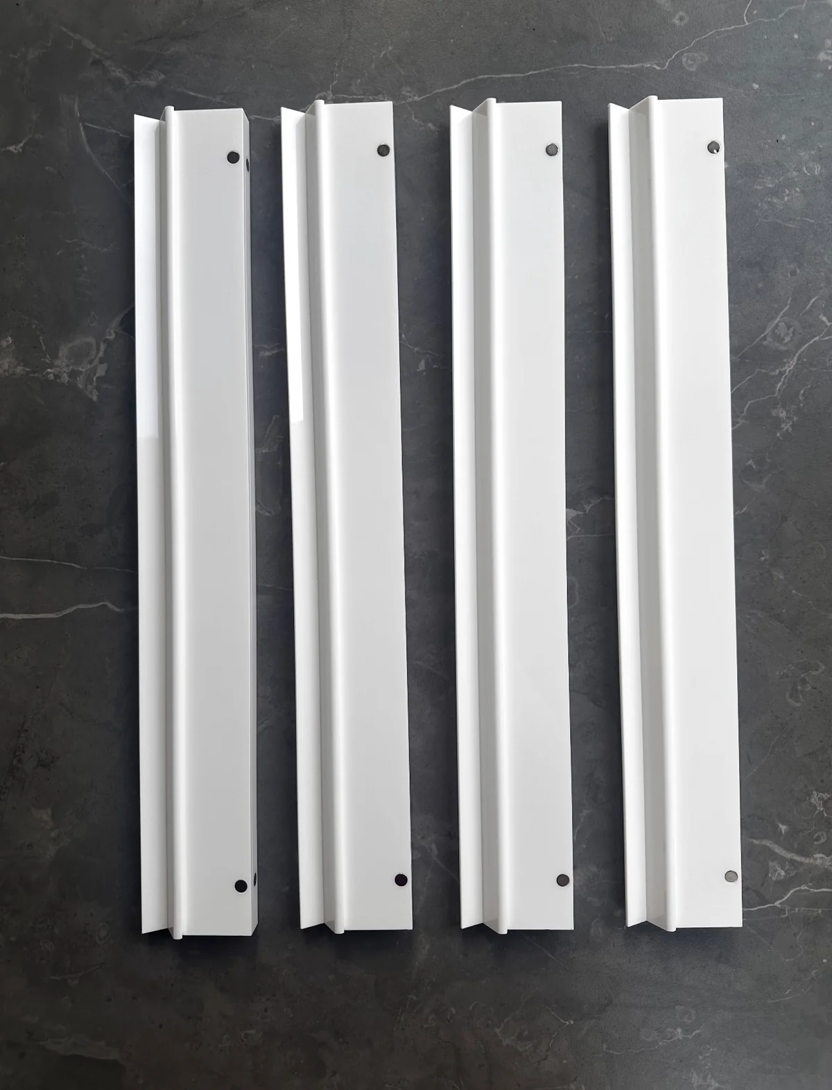 White Acrylic Racks- Set of 4 (NO PUSHERS INCLUDED)