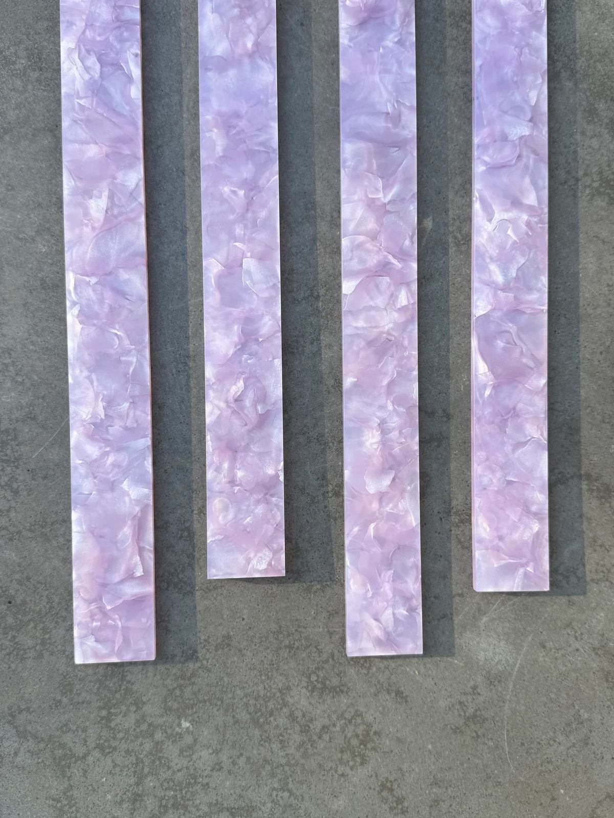 Pink Pearl Acrylic Pusher Add Ons (4)