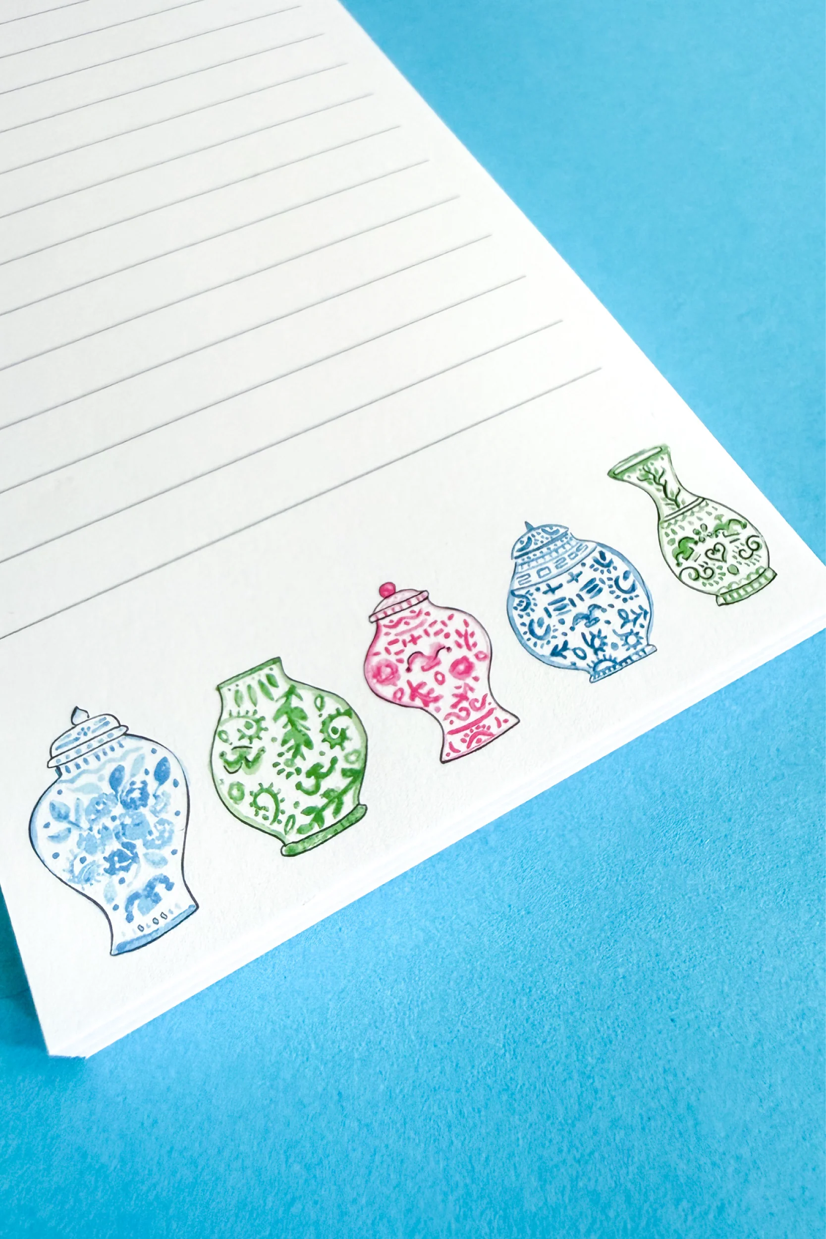 Ginger Jars Lined Notepad