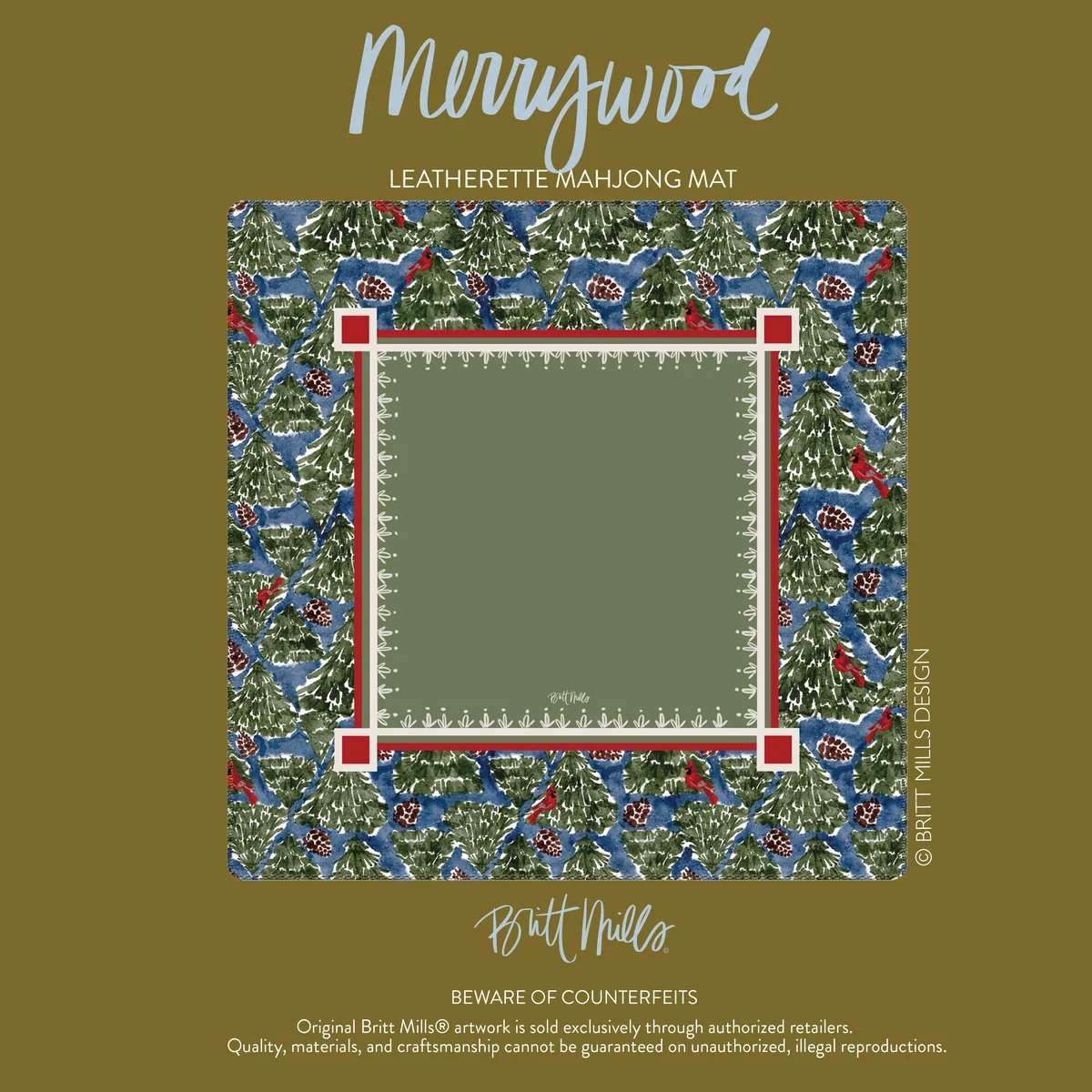 Merrywood Leatherette Mahjong Mat