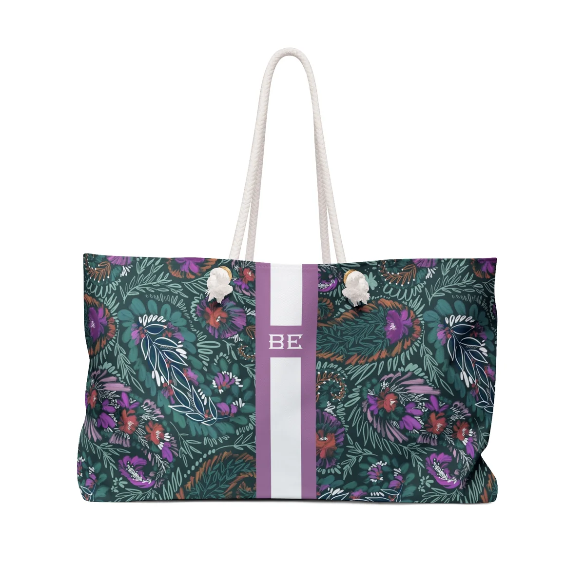 Wren Striped Monogrammed Mahjong Bag