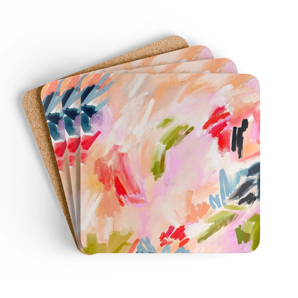 Isla Mahjong Mat Art Coaster Set (Set of 4)