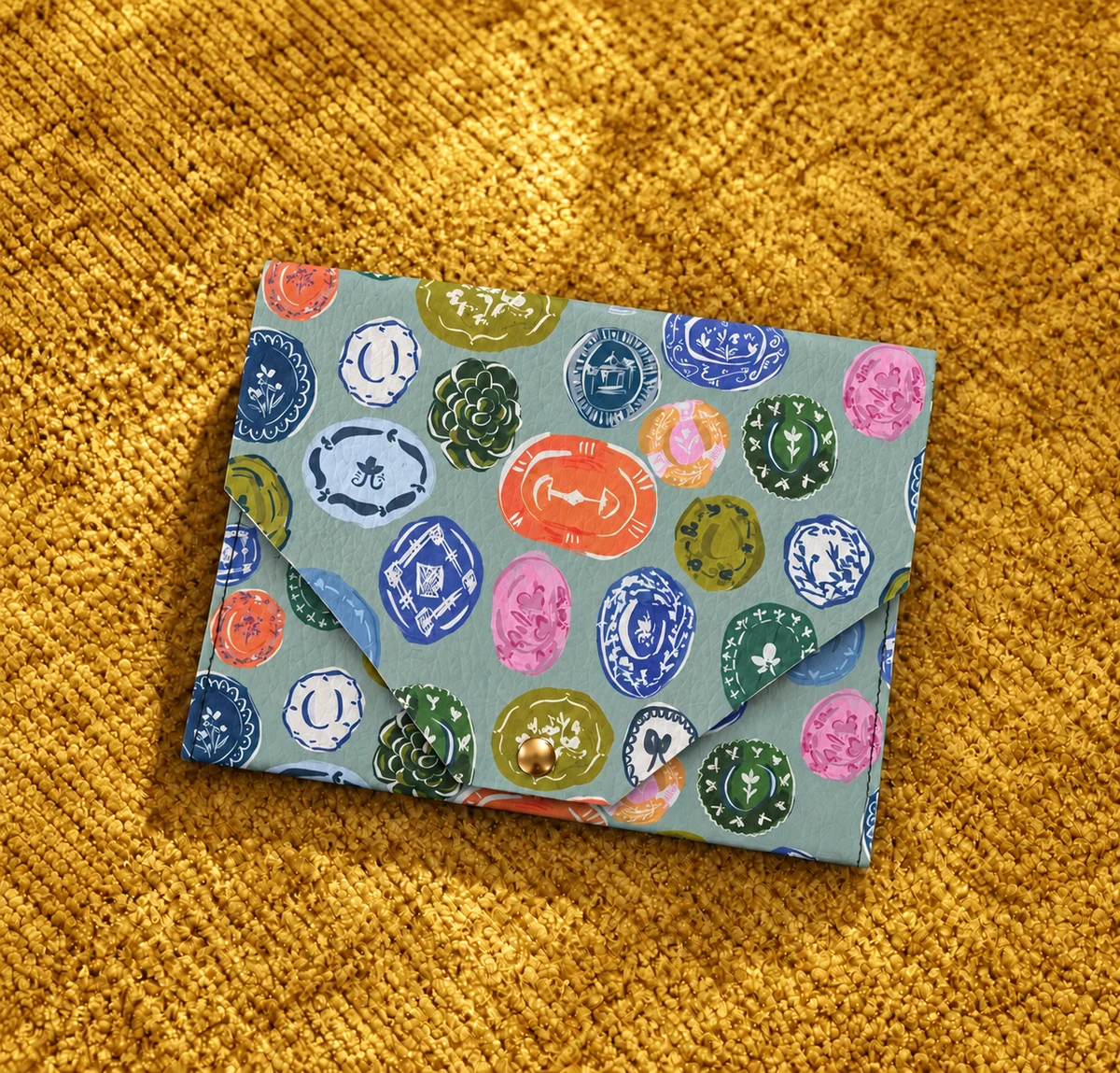 Willow Vegan Leatherette Mahjong Card Holder