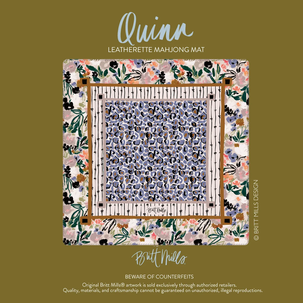 Quinn Leatherette Mahjong Mat