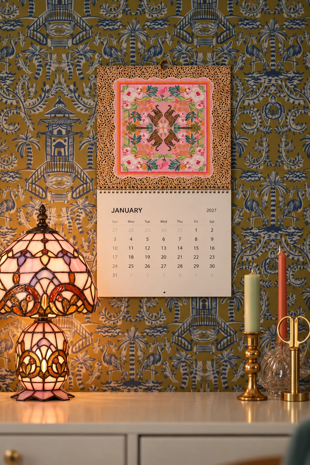 Year of Mahj - Mahjong Mat Art Wall Calendars (2027)
