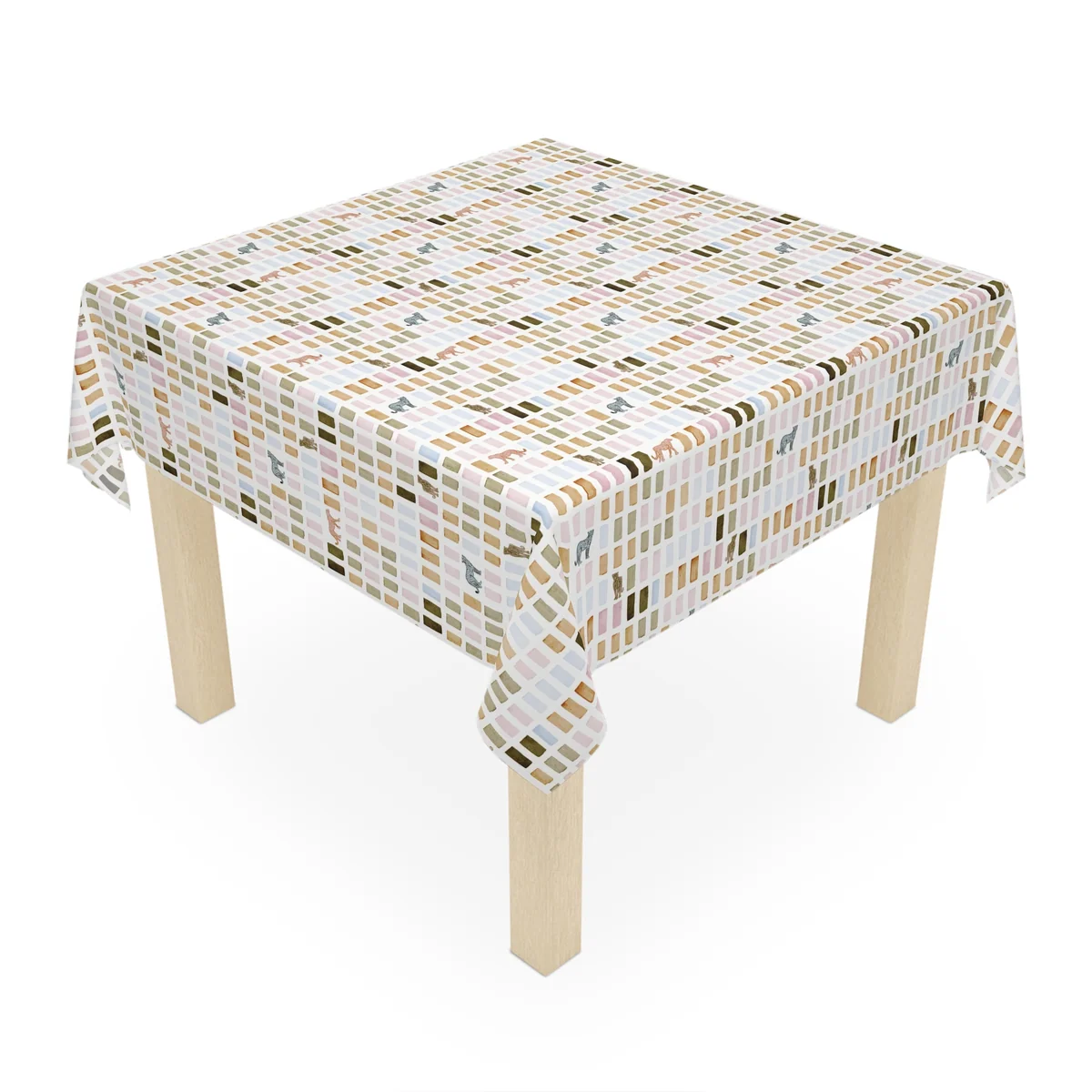 House Print Square Tablecloth (Polyester)