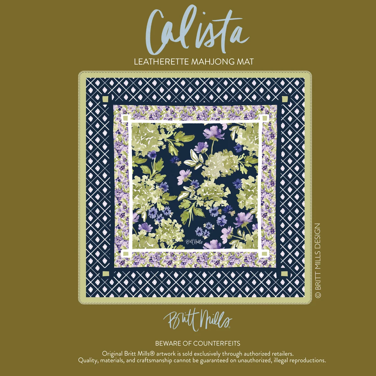 Calista Leatherette Mahjong Mat