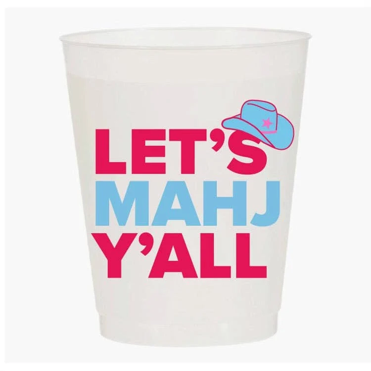 “LET’S MAHJ Y’ALL” Mahjong Frost Flex Cups