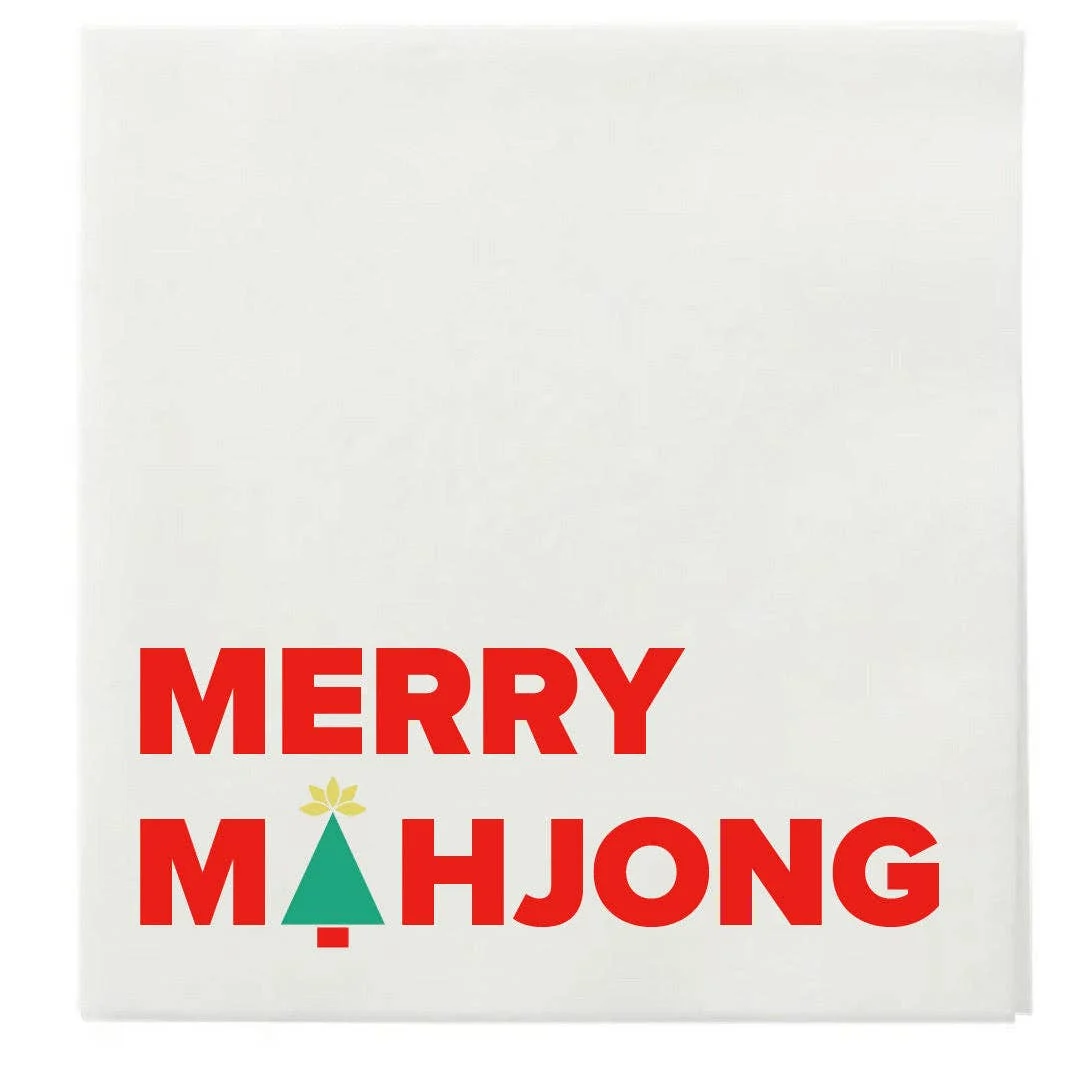 "MERRY MAHJONG" Cocktail Napkins