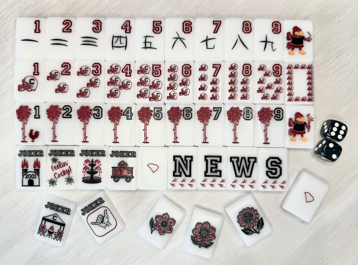 The Cocky Line Mahjong Tiles