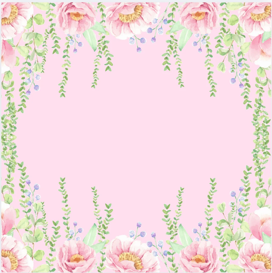 Pink Floral Mat