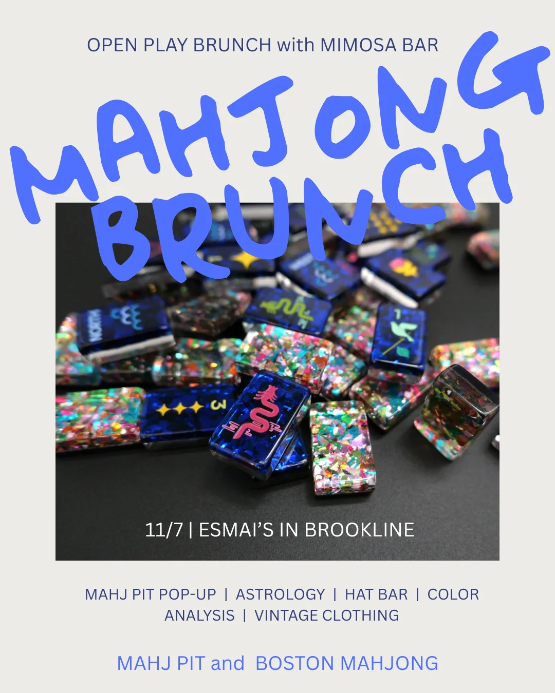 OPEN PLAY | MAHJONG BRUNCH 11/07 @ 10:30AM