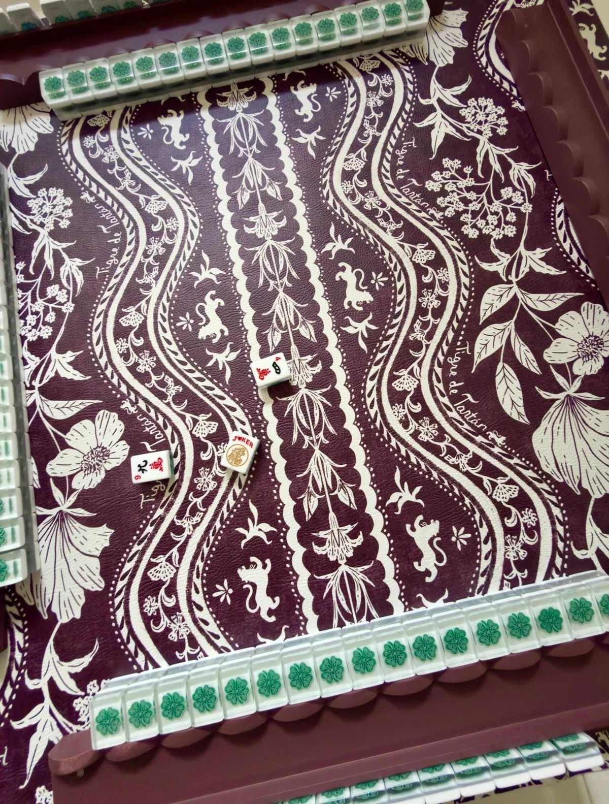 Mahjong Mat, DOMINO OXBLOOD