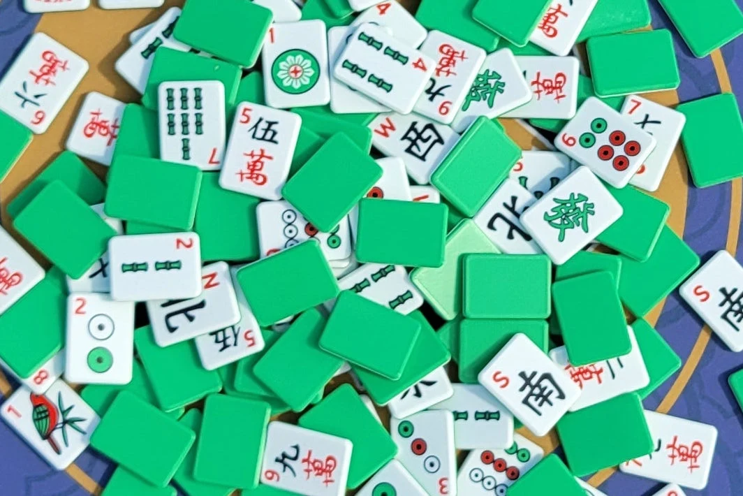 Harmony 3D Printed Compact Mah Jongg Travel Tiles - Green