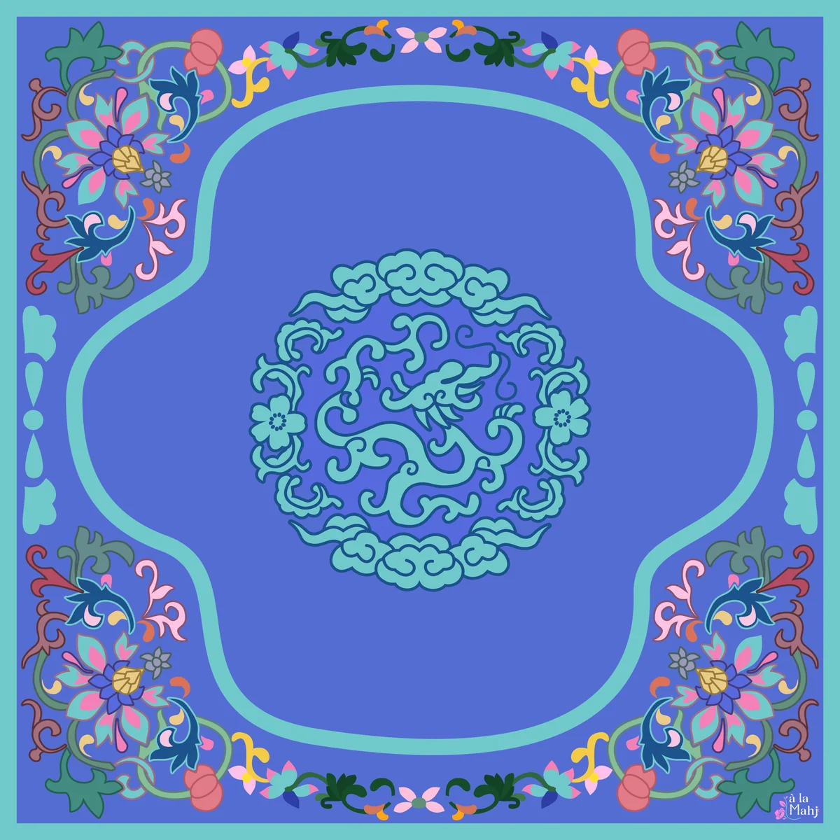 Mat - Brocade in Bloom Mahjong Mat