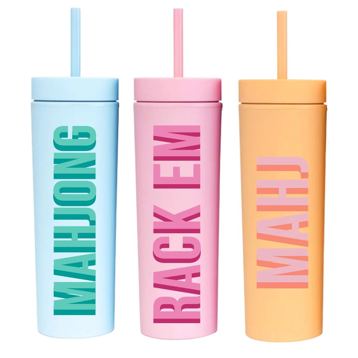 Mahjong 16 oz Matte Tumbler