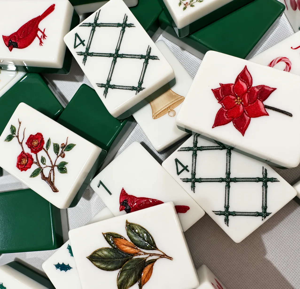 Mary Mahjong Christmas Tile Set