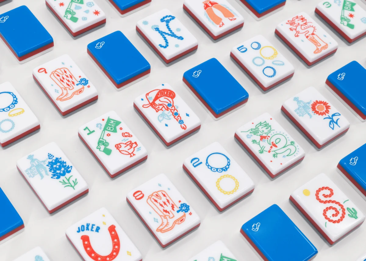 Miss Cowgirl: Mahjong Tile Set - Americana
