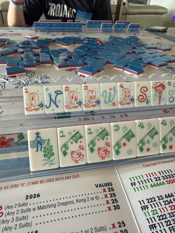 Miss Cowgirl: Mahjong Tile Set - Americana